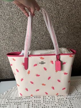 Coach City Tote with Popsicle Print